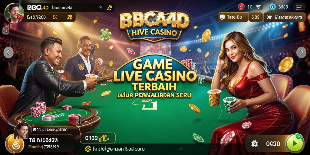 Tampilan gameplay seru di BBCA4D dengan dealer langsung.
