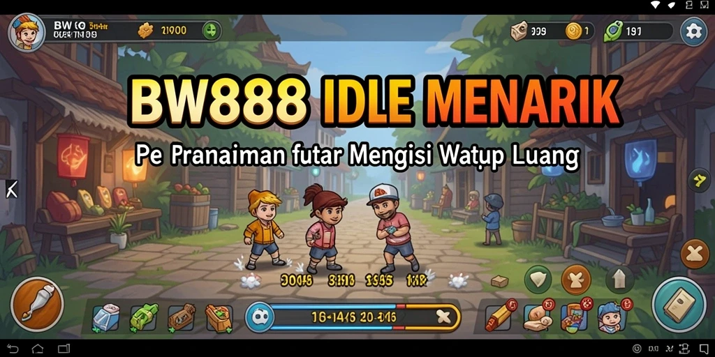 Screenshot gameplay BW888 yang menunjukkan berbagai aktivitas Idle yang menarik.
