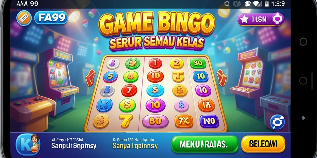 Tampilan menarik dan interaktif dalam gameplay Bingo FA99.