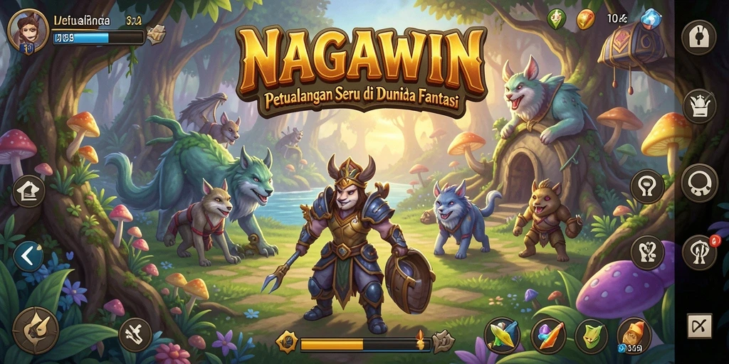 Gameplay NAGAWIN yang mendebarkan di dunia fantasi.