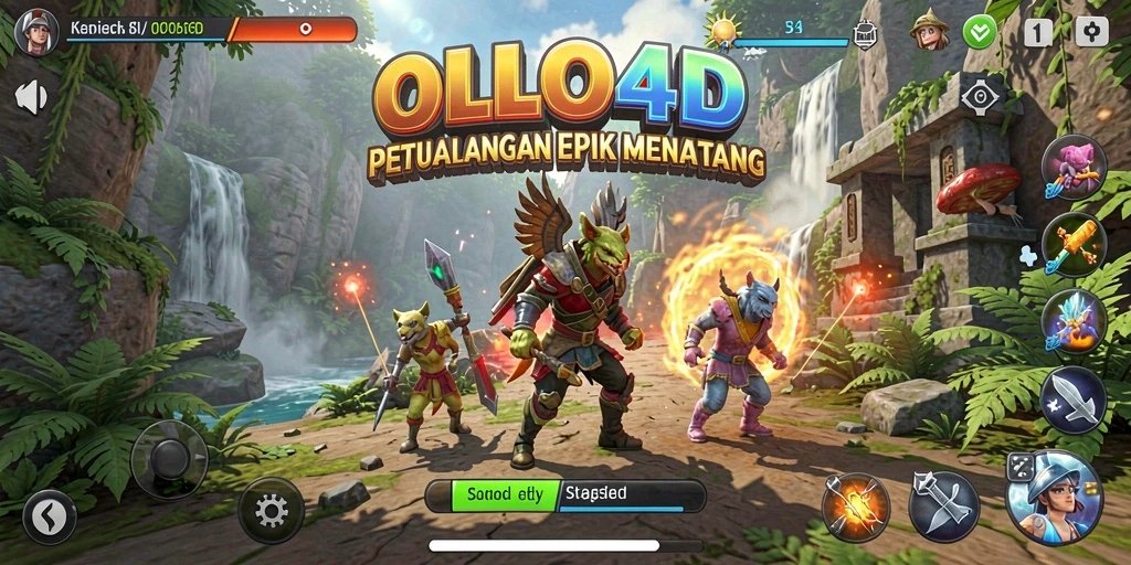 Tampilan gameplay <strong>OLLO4D</strong> dengan petualangan mendebarkan.