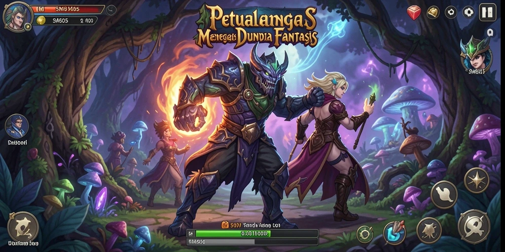 Screenshot SM605 menampilkan aksi seru dalam petualangan fantastis.